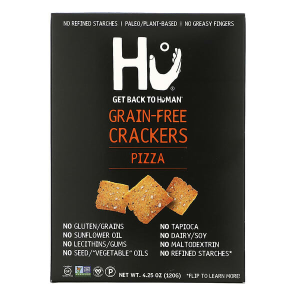 Hu‏, Grain-Free Crackers, Pizza, 4.25 oz (120 g)