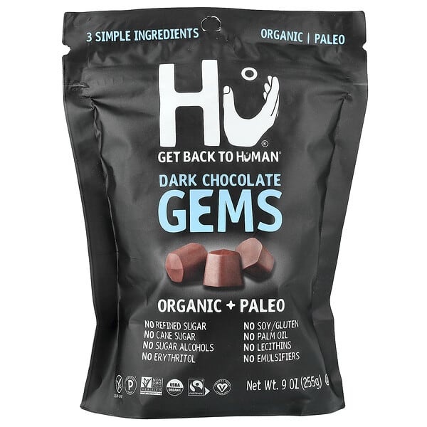 Hu, Gems, Dark Chocolate, 9 oz (255 g)