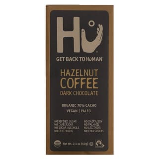 Hu, ヘーゼルナッツコーヒー ダークチョコレート、60g（2.1オンス）