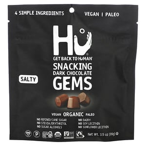Hu, Snacking Gems, Salty Dark Chocolate, 3.5 oz (99 g)'