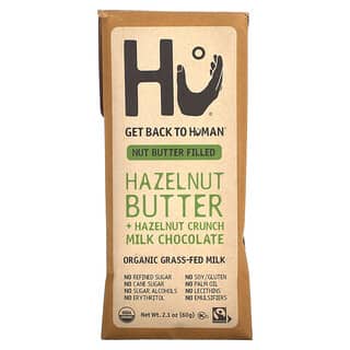 Hu, ヘーゼルナッツバター＋ヘーゼルナッツクランチ、ミルクチョコレート、60g（2.1オンス）