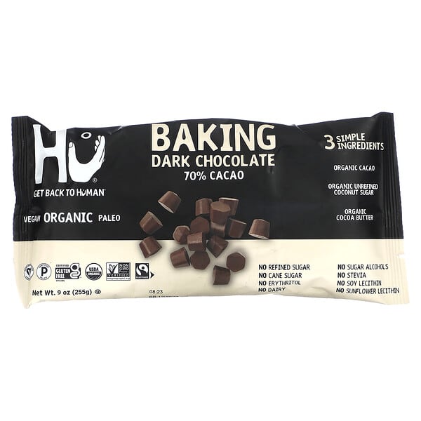 Hu, Baking Dark Chocolate, 70% Cacao, 9 oz (255 g)