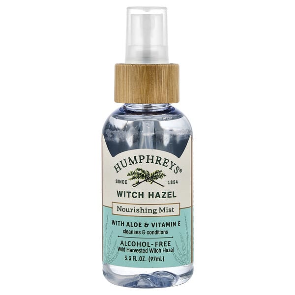 Humphreys, 위치하젤, 알로에 및 비타민E 함유, 알코올 무함유, 97ml(3.3fl oz)