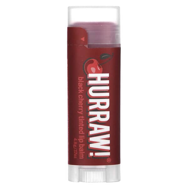 Hurraw! Balm, оттеночный бальзам для губ, черемуха, 4,8 г (0,17 унции)