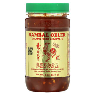 Huy Fong Foods Inc., Sambal Oelek, паста из свежего молотого чили, 226 г (8 унций)