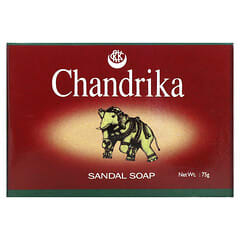 Chandrika Soap, 檀香木質香味塊皂，75 克