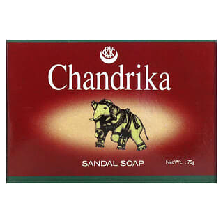 Chandrika Soap, 檀香木质香味块皂，75 克