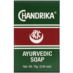 Chandrika Soap, Chandrika, Barra de jabón ayurvédico, 75 g (2,64 oz)