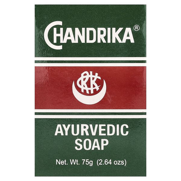 Chandrika Soap, Ayurvedisk såpestykke, 75 g