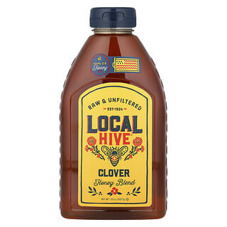 Local Hive, Honey Blend, Clover, Raw & Unfiltered, 32 oz (907 g)