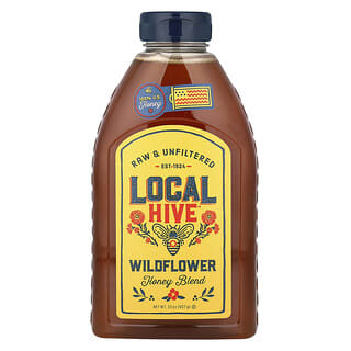 Local Hive, Bal Karışımı, Kır Çiçeği, Çiğ ve Filtrelenmemiş, 907 g (32 oz)