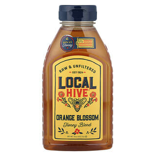 Local Hive, amestec de miere, floare de portocal, 453,5 g (16 oz)