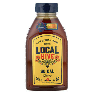 Local Hive, Miere, So Cal, crudă și nefiltrată, 453,5 g (16 oz)