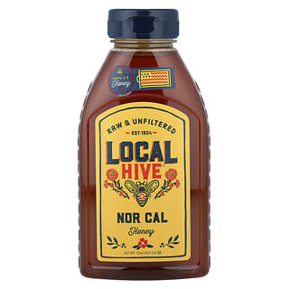 Local Hive, Miere, crudă și nefiltrată, fără cal, 453,5 g (16 oz)