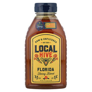 Local Hive, amestec de miere, crudă și nefiltrată, Florida, 453,5 g (16 oz)