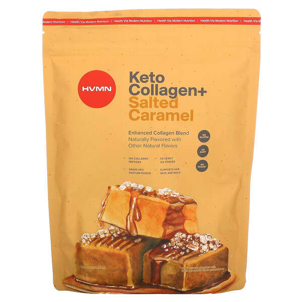 HVMN‏, Keto Collagen+, Salted Caramel, 15.1 oz (430 g)