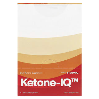 Ketone-IQ‏, מנה מרובת הגשה קלאסית, 6 בקבוקים, 59 מ"ל (2 אונקיות נוזל) כל אחד