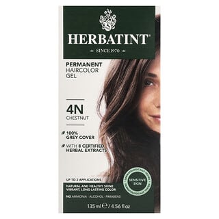 Herbatint, Gel Permanente para Coloração de Cabelo, 4N, Castanho, 135 ml (4,56 oz)