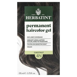 Herbatint, Permanent Haircolor Gel, 4N Chestnut, 5.75 fl oz (170 ml)