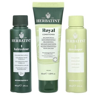 Herbatint, Gel colorant permanent, 5N, châtain clair, 135 ml (4.56 fl oz)