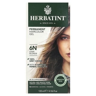 Herbatint, Permanent Haircolor Gel, 6N, Dark Blonde, 4.56 fl oz (135 ml)