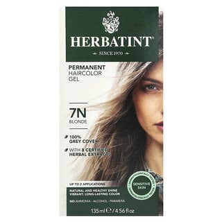 Herbatint, パーマネントヘアカラージェル、7N、ブロンド、135ml（4.56液量オンス）