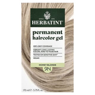 Herbatint, Permanent Haircolor Gel, 9N Honey Blonde, 5.75 fl oz (170 ml)