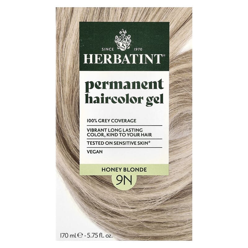 Permanent Haircolor Gel, 9N Honey Blonde, 5.75 fl oz (170 ml)