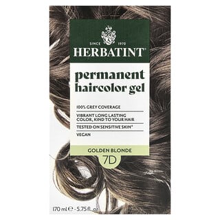 Herbatint, Permanent Haircolor Gel, 7D Golden Blonde, 5.75 fl oz (170 ml)