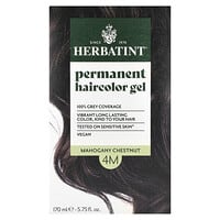 パーマネント ハーバル ヘアカラージェル、4M、マホガニー