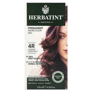 Herbatint, 영구 염색 젤, 4R, 코퍼 체스트넛, 135 ml (4.56 fl oz)