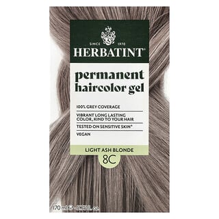 Herbatint, 영구 염색 젤, 8C, 라이트 애쉬 블론드, 135ml (4.56 fl oz)