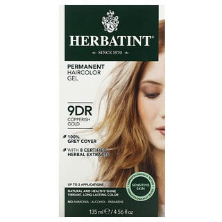 Herbatint, Permanent-Haarfärbegel, 9DR Copperish Gold, 135 ml (4,56 fl. oz.)