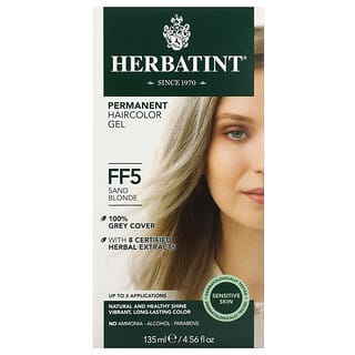 Herbatint, パーマネントヘアカラージェル、FF5、サンドブロンド、135ml（4.56液量オンス）