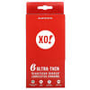 XO! Ultradünne, rechtschaffene, gummigeschmierte Kondome, ohne Duftstoffe, 6 Kondome