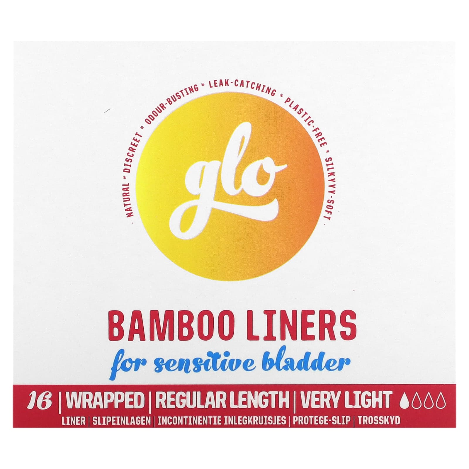 Glo Bamboo Liners for Sensitive Bladder (16 liners) – Eco Natural Products