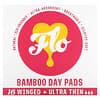 Almohadillas de bambú para el día, Ultrafinas con alas`` 16 almohadillas