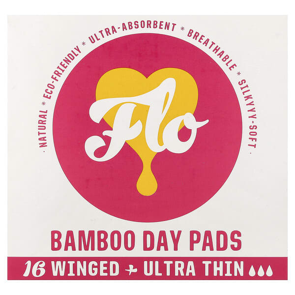 Here We Flo, 竹纖維日用超薄護翼護墊，16 片