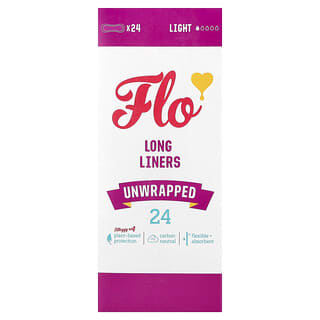 Here We Flo, Protetores Longos, Desembrulhados, Light, 24 Protetores
