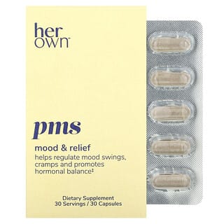 Her Own, PMS 鋅鎂素運動修復補充劑，30 粒膠囊