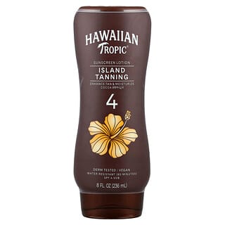 Hawaiian Tropic, Island Tanning, արևապաշտպան լոսյոն, կակաո կարագ, 4 արևայրուքի (236 մլ)