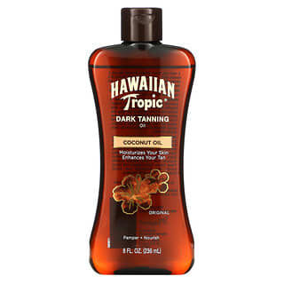Hawaiian Tropic, زيت التسمير الغامق، الأصلي، 8 أونصة سائلة (236 مل)