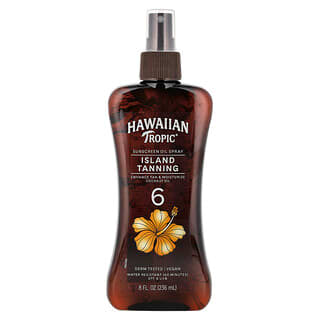 Hawaiian Tropic, Øy-soling, solkrem oljespray, SPF 6, 8 fl oz (236 ml)