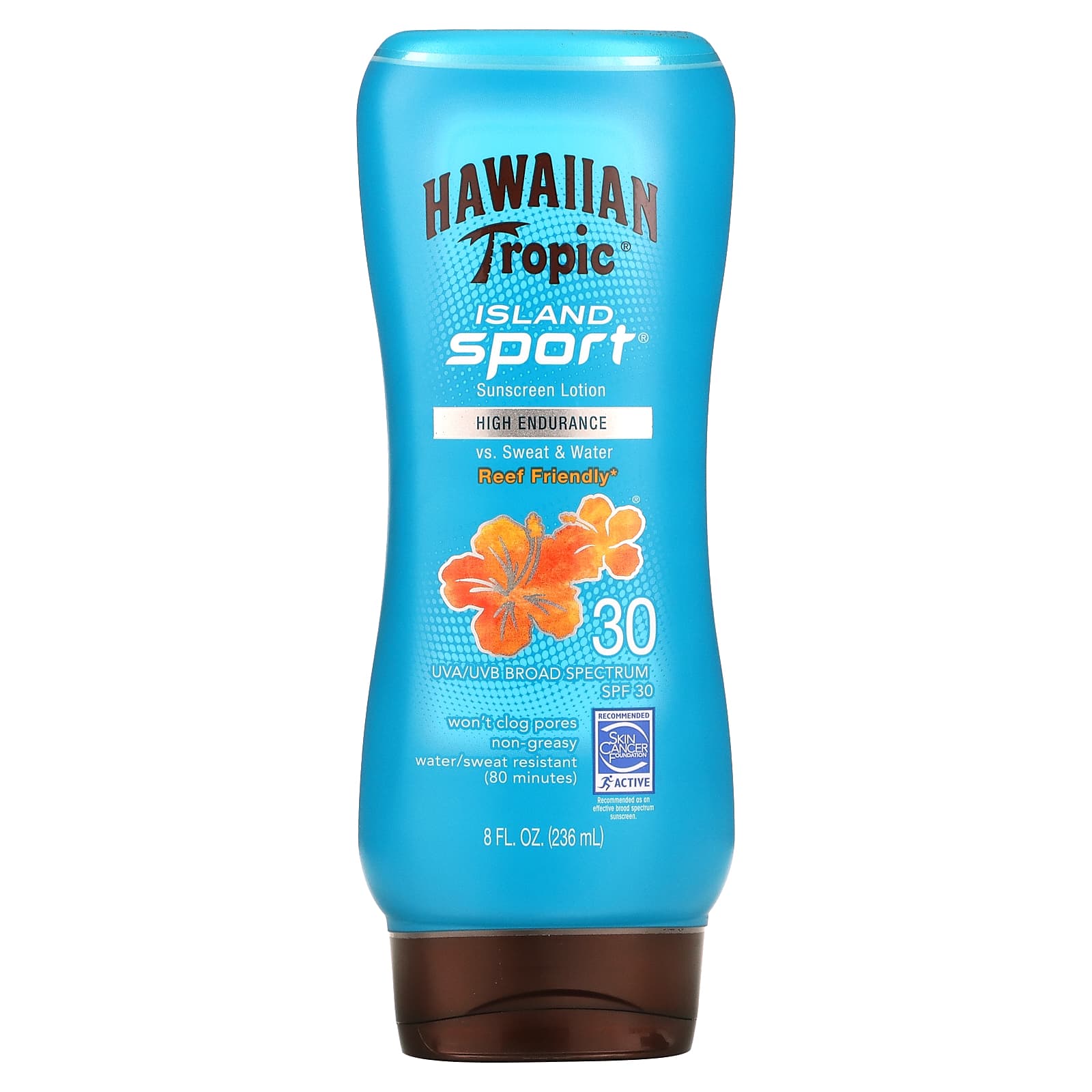 Hawaiian Tropic, Island Sport, High Endurance Sunscreen Lotion, SPF 30, 8  fl oz (236 ml)