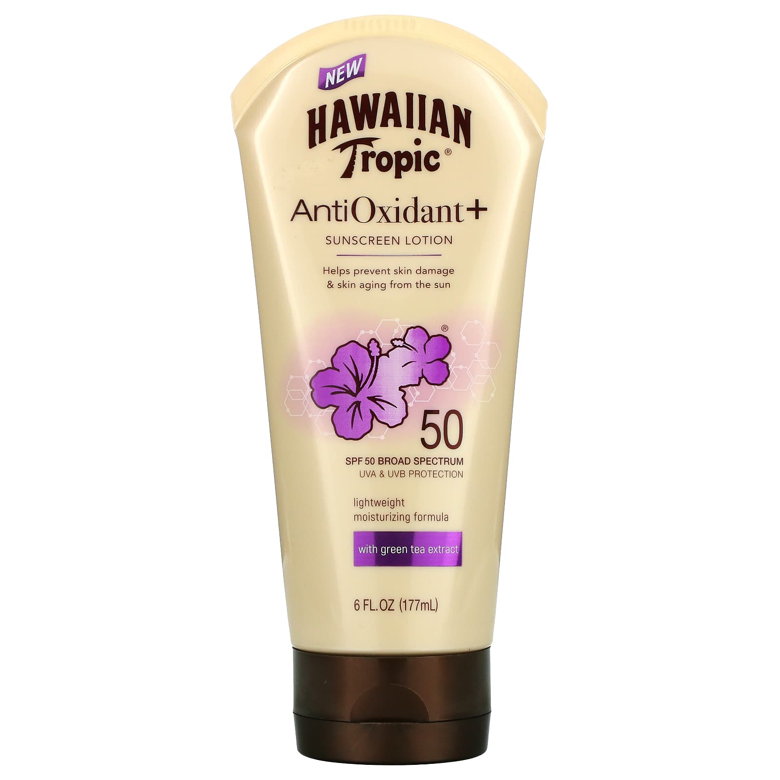 Hawaiian Tropic, AntiOxidant+ Sunscreen Lotion, SPF 50, 6 fl oz 