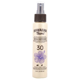 Hawaiian Tropic, Skin Defense, Oil-Free Sunscreen Mist, SPF 30, 3.4 fl oz (100 ml)
