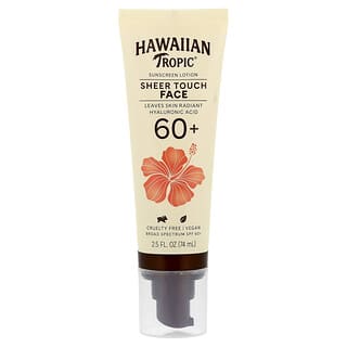 Hawaiian Tropic, Sheer Touch Face Sunscreen Lotion, SPF 60+ , 2.5 fl oz (74 ml)