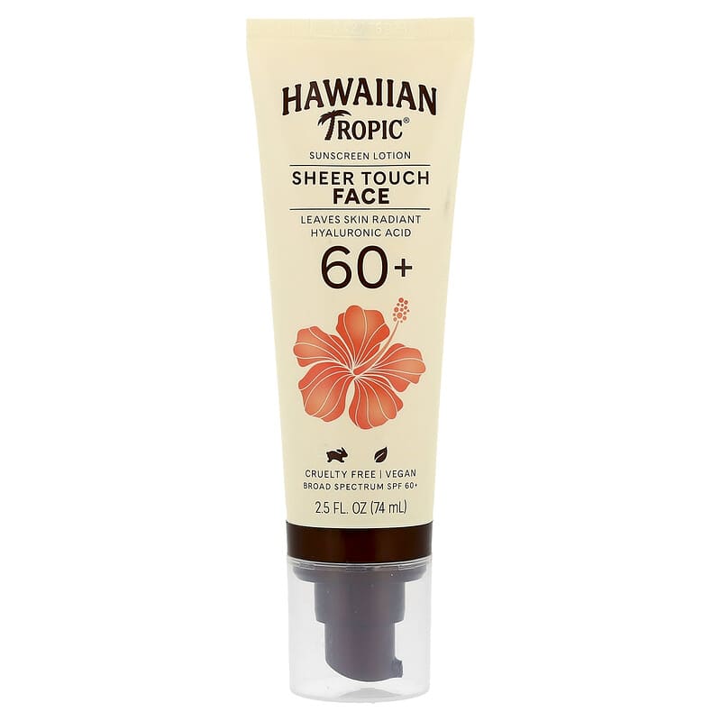 Sheer Touch Face Sunscreen Lotion, SPF 60+ , 2.5 fl oz (74 ml)