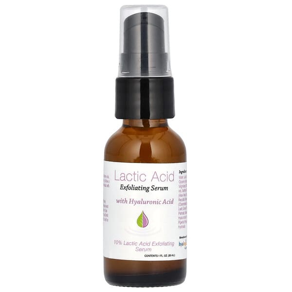 Hyalogic, 젖산 각질 제거 세럼, 히알루론산 함유, 30ml(1fl oz)