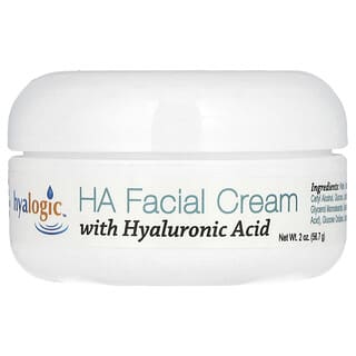 Hyalogic, Crema facial con ácido hialurónico y ácido hialurónico, Sin fragancia, 56,7 g (2 oz)